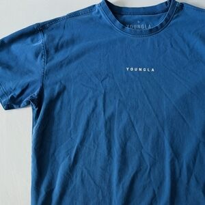 YoungLA Men's Classic Blue Tee